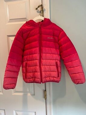 Eddie Bauer Kids Bright Red Quilted Puffer Jacket